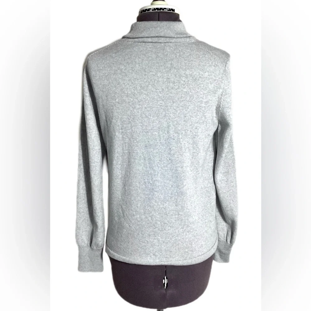 Ann Taylor 100% Merino Wool Turtleneck Sweater M - Picture 4 of 14
